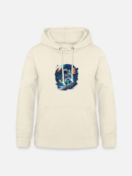 Astronaut im All - Frauen Hoodie - Vanille-Milchshake