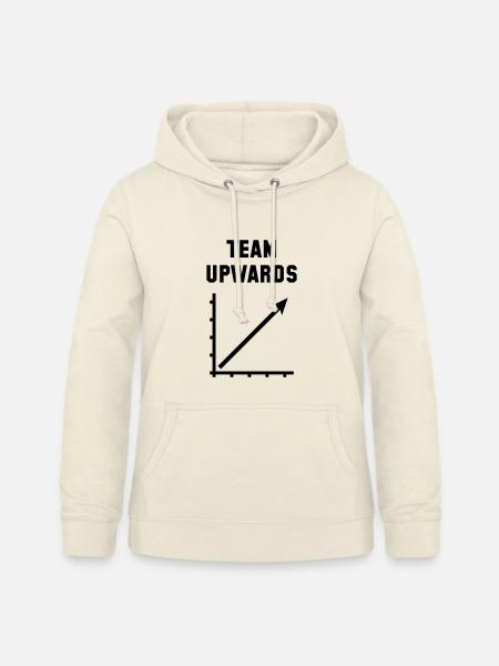 Team Aufwärts (Erfolg / Fortschritt / Schwarz) - Frauen Hoodie - Vanille-Milchshake