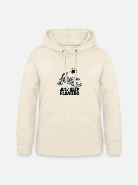 Just Keep Float Skelett sommer lustiger Spruch - Frauen Hoodie - Vanille-Milchshake
