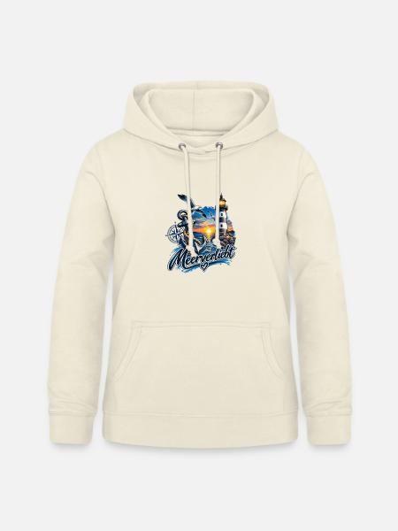 Meerverliebt – Anker, Leuchtturm & Möwen am Meer - Frauen Hoodie - Vanille-Milchshake