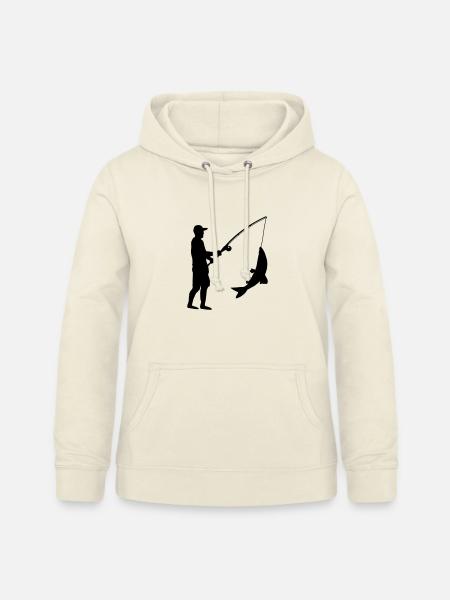 Angeln Angler - Frauen Hoodie - Vanille-Milchshake