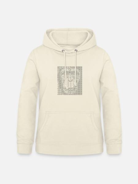 Affen-ASCII-Gesicht - Frauen Hoodie - Vanille-Milchshake