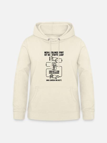 Bett und Kühlschrank Staffellauf - Frauen Hoodie - Vanille-Milchshake
