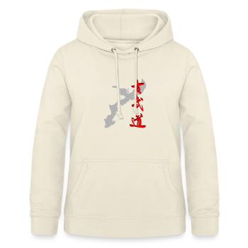 Okinawa - Kobudo - Kanji - Frauen Hoodie - Vanille-Milchshake - Vorne - AI Model Female 172 light (172cm)