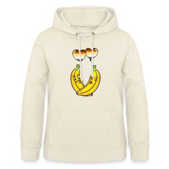 Bananen-Paar Gay Bear Pride - Frauen Hoodie - Vanille-Milchshake - Vorne - AI Model Female 172 light (172cm)