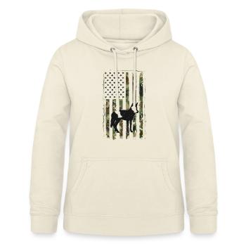 Conception de coyote pour les réacteurs de coyote - Sweat à capuche Femme - vanille - Devant - AI Model Female 172 light (172cm)