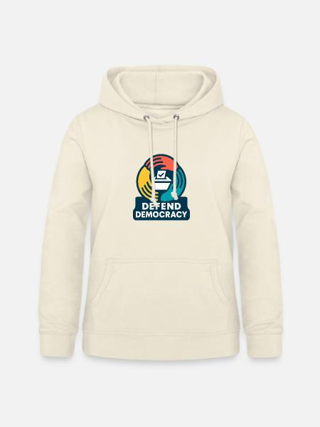 Defend Democracy - Frauen Hoodie - Vanille-Milchshake