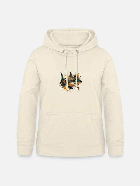 Leopard Glam Hai - Frauen Hoodie - Vanille-Milchshake