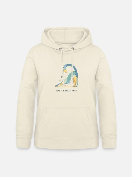 Stretch. Relax. Purr. – Katze - Frauen Hoodie - Vanille-Milchshake