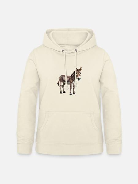 Esel - Frauen Hoodie - Vanille-Milchshake