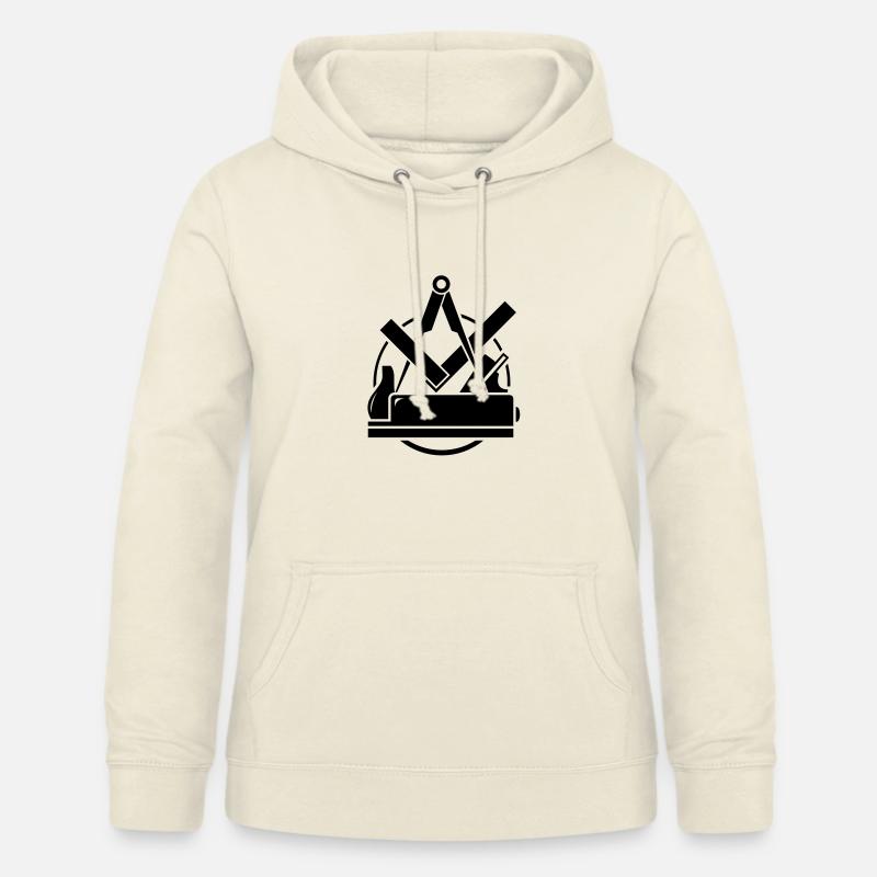Emblème Carpenter, Carpenter Logo - Sweat à capuche Femme - vanille