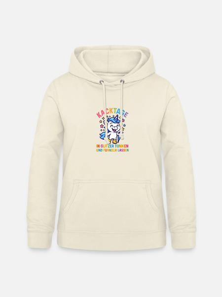 Lustiges Einhorn - Frauen Hoodie - Vanille-Milchshake