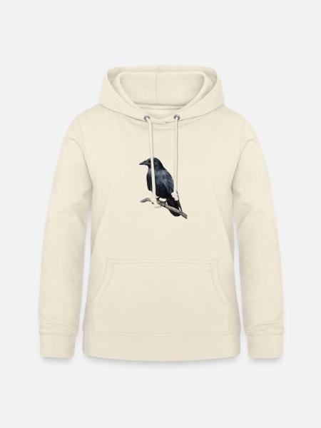 Rabe Krähe Vogel - Frauen Hoodie - Vanille-Milchshake
