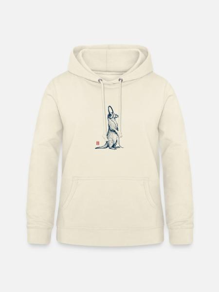 Music Otter - Frauen Hoodie - Vanille-Milchshake