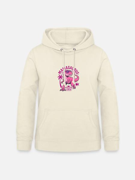 Mamasaurus Crew T-Rex Pink Dinosaurier-Mama - Frauen Hoodie - Vanille-Milchshake