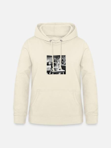 Katze isst Ramen Nudeln - Frauen Hoodie - Vanille-Milchshake