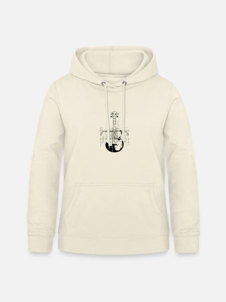 Ukulele Zeichnung - Frauen Hoodie - Vanille-Milchshake