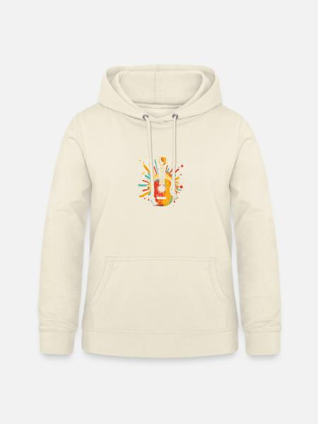 Ukulele Farbklecks - Frauen Hoodie - Vanille-Milchshake