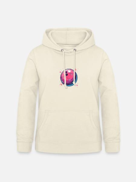 Cartoon Bowlingkugel - Frauen Hoodie - Vanille-Milchshake