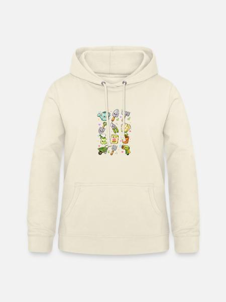 Kawaii Gartenwerkzeug | Gärtnern - Frauen Hoodie - Vanille-Milchshake
