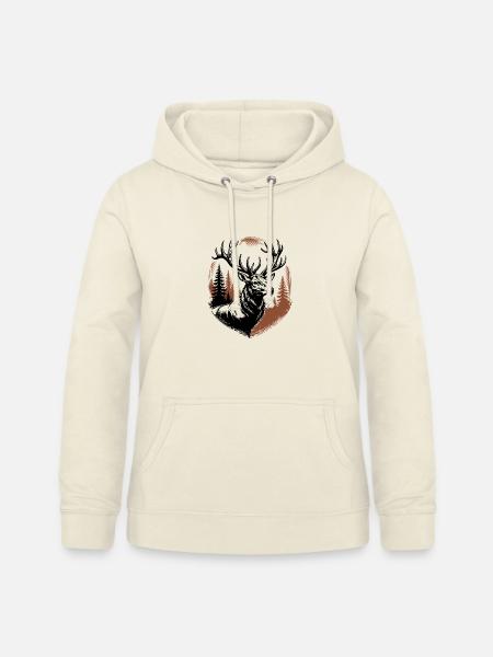 Hirsch - Frauen Hoodie - Vanille-Milchshake