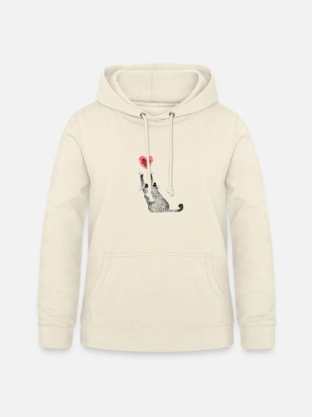 Katzen Katzenmutter Katzenkind Katze Herz - Frauen Hoodie - Vanille-Milchshake