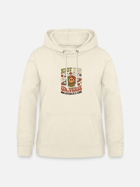 Knitting Lover – Yarn & Stricken Design - Frauen Hoodie - Vanille-Milchshake