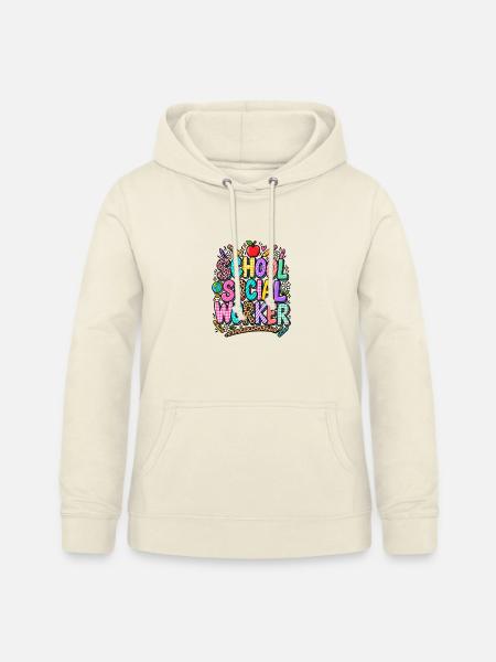 Schulsozialarbeiter Doodle Kunst - Frauen Hoodie - Vanille-Milchshake
