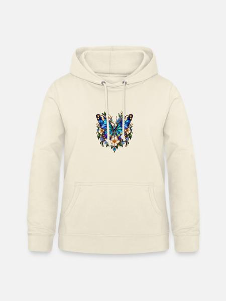 Schmetterlinge Schöner Schmetterling - Frauen Hoodie - Vanille-Milchshake