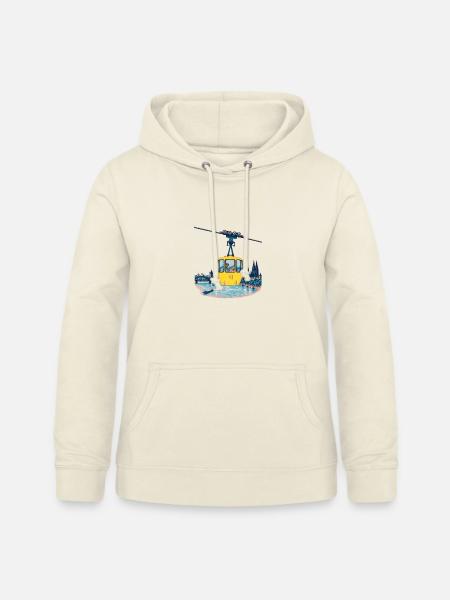 Kölner Seilbahn Risograph - Frauen Hoodie - Vanille-Milchshake