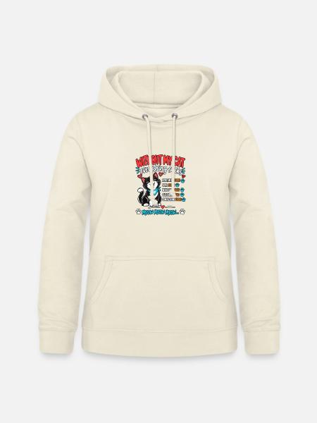 Ohne meine Katze ist alles - Frauen Hoodie - Vanille-Milchshake