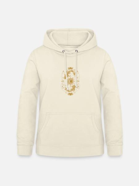 Koi-Sonne-Mond-Gleichgewicht - Frauen Hoodie - Vanille-Milchshake