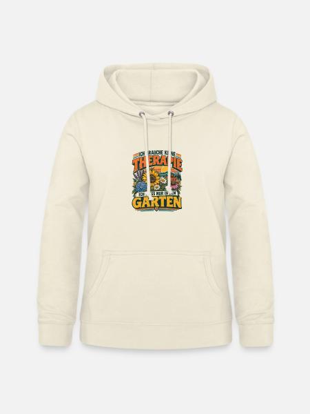 Gartenliebe Spruch: Keine Therapie Gartenliebe - Frauen Hoodie - Vanille-Milchshake