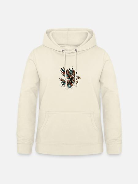 Indianischer Adler Orange - Frauen Hoodie - Vanille-Milchshake