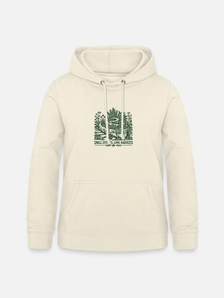 Kleine Systeme lange Ernten - Frauen Hoodie - Vanille-Milchshake