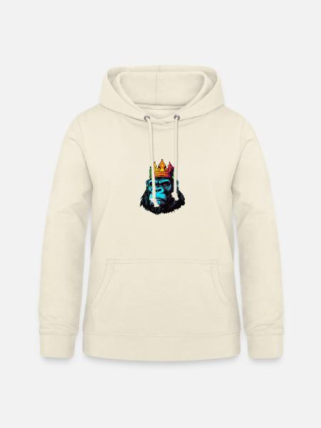 König Gorilla - Frauen Hoodie - Vanille-Milchshake
