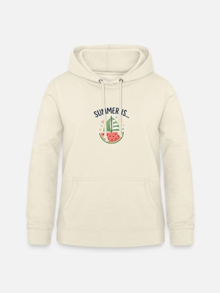 Summer Is Watermelon Segelboot Sommer - Frauen Hoodie - Vanille-Milchshake