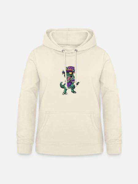 Mardi Gras Dino - Frauen Hoodie - Vanille-Milchshake
