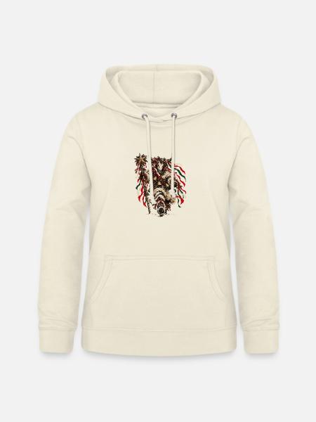 Turon Weihnachtsslawisches Folklore-Design - Frauen Hoodie - Vanille-Milchshake