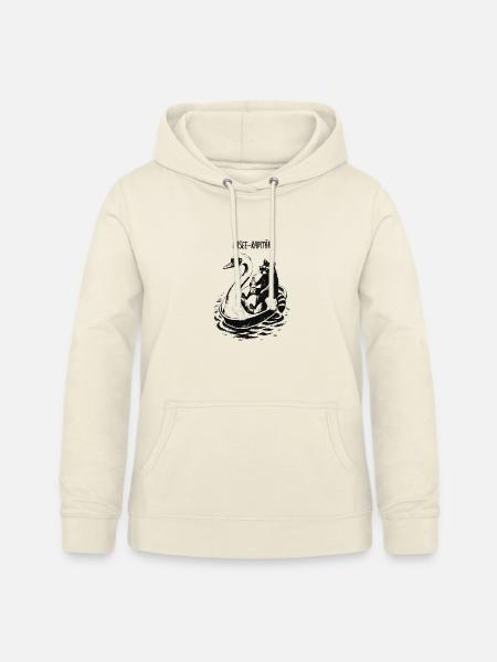 Aasee Kapitän Waschbär Schwan-tretboot - Frauen Hoodie - Vanille-Milchshake