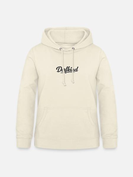 Dorfkind Schriftzug - Frauen Hoodie - Vanille-Milchshake
