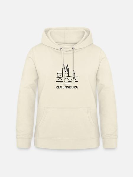 Regensburg Skyline Silhouette - Frauen Hoodie - Vanille-Milchshake
