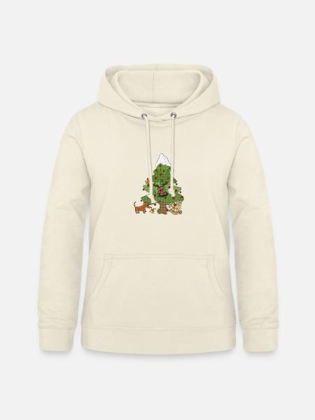 Witziger_weihnachtsbaum_1 - Frauen Hoodie - Vanille-Milchshake