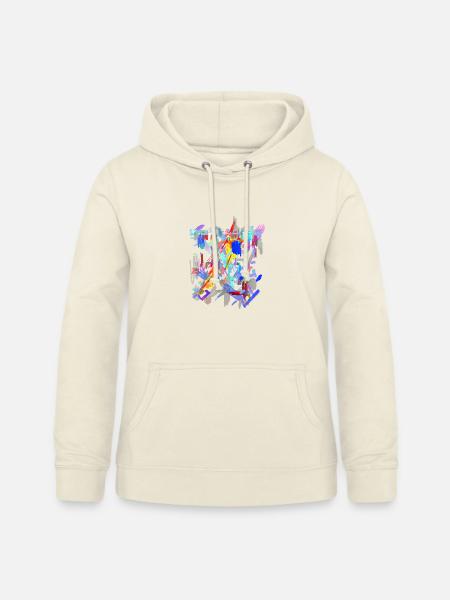 Farben Muster Abstrakt - Frauen Hoodie - Vanille-Milchshake