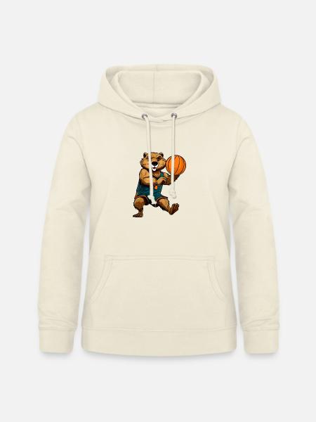 Biber Basketball - Frauen Hoodie - Vanille-Milchshake