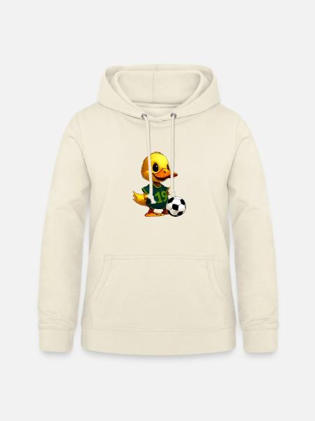 Entchen Fussballer - Frauen Hoodie - Vanille-Milchshake
