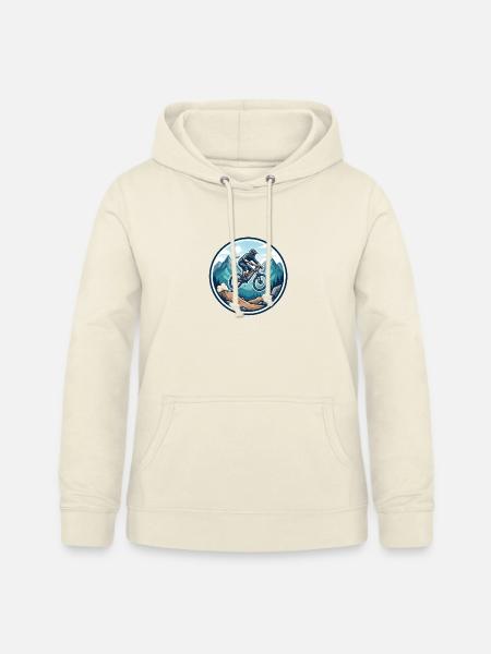 Bergabenteuer MTB Sticker - Frauen Hoodie - Vanille-Milchshake