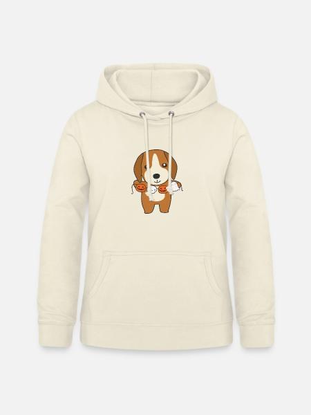 Beagle Happy Halloween Hunde Kostüm - Frauen Hoodie - Vanille-Milchshake