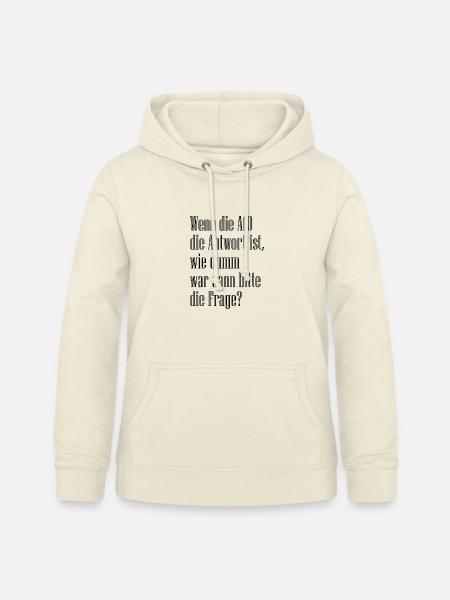 Frage - Frauen Hoodie - Vanille-Milchshake