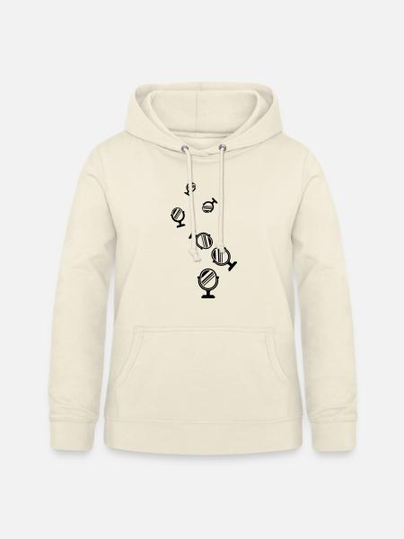 Spiegel Icon Silhouette - Frauen Hoodie - Vanille-Milchshake